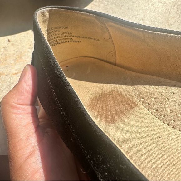 Liz Claiborne Black Loafers with Silver Accent - Picture 5 of 5